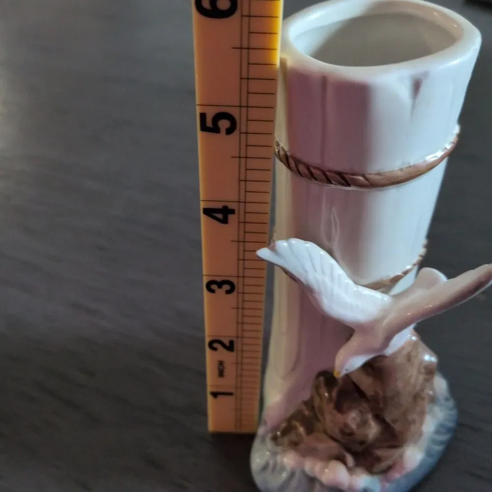 Listing TitleVintage 1980 Otagiri Seagull Nautical Piling Bud Vase...